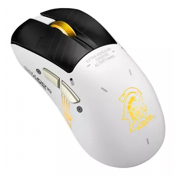 Gaming-muis ASUS ROG Keris II Origin-KJP, rechtshandig, optisch 42.000 DPI, RF draadloos + Bluetooth + USB-A, 6 knoppen, veelkleurig