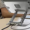 j5create JTS327 Multi-Angle 4K Docking Stand, laptopstandaard, grijs, aluminium, 40,6 cm (16 inch), 4 kg, Windows-laptop / Mac