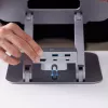 j5create JTS327 Multi-Angle 4K Docking Stand, laptopstandaard, grijs, aluminium, 40,6 cm (16 inch), 4 kg, Windows-laptop / Mac