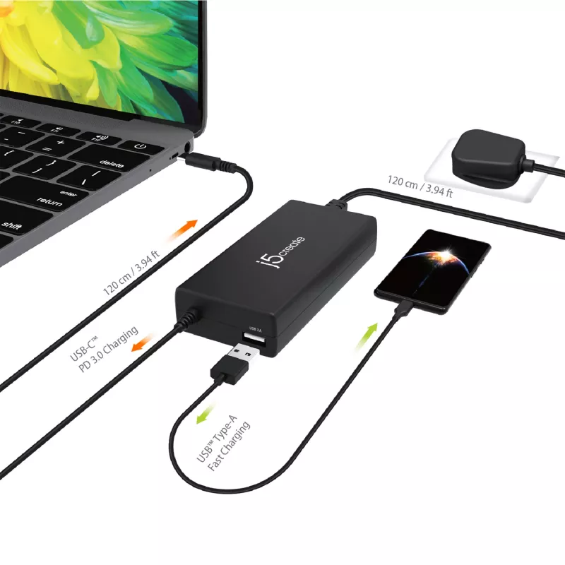 j5create JUP2290C-EN 100W PD USB-C Super Charger, EU