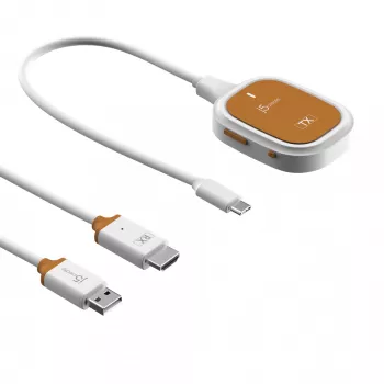 j5create ScreenCast FHD USB-C draadloze display-extender, dongle, USB, USB Type-C, wit, 1 A, 0 - 40 °C