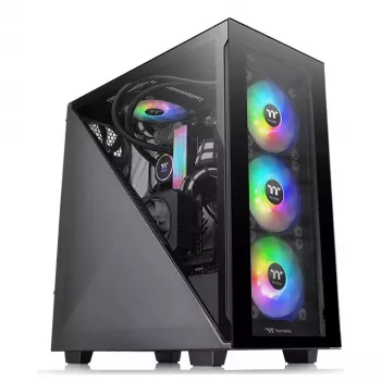 PC-behuizing Thermaltake Divider 300 TG Midi Tower zwart