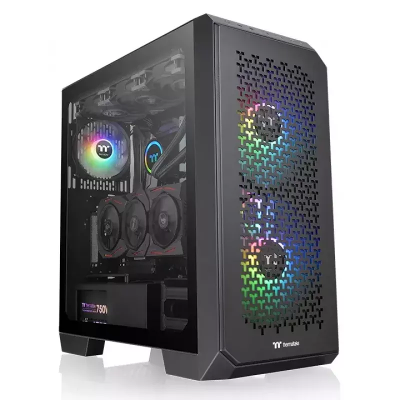 PC-behuizing Thermaltake View 300 MX Midi Tower zwart