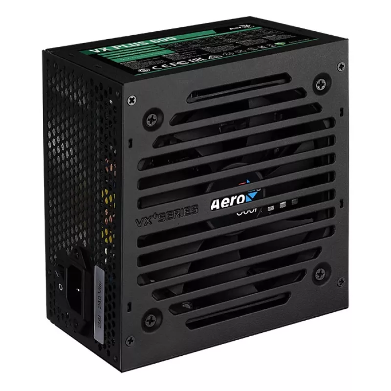 Aerocool VX PLUS 600 voeding 600 W 20+4 pin ATX ATX zwart