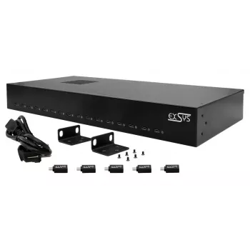 Oplader voor mobiele apparaten EXSYS EX-11016 universeel zwart AC snelopladen