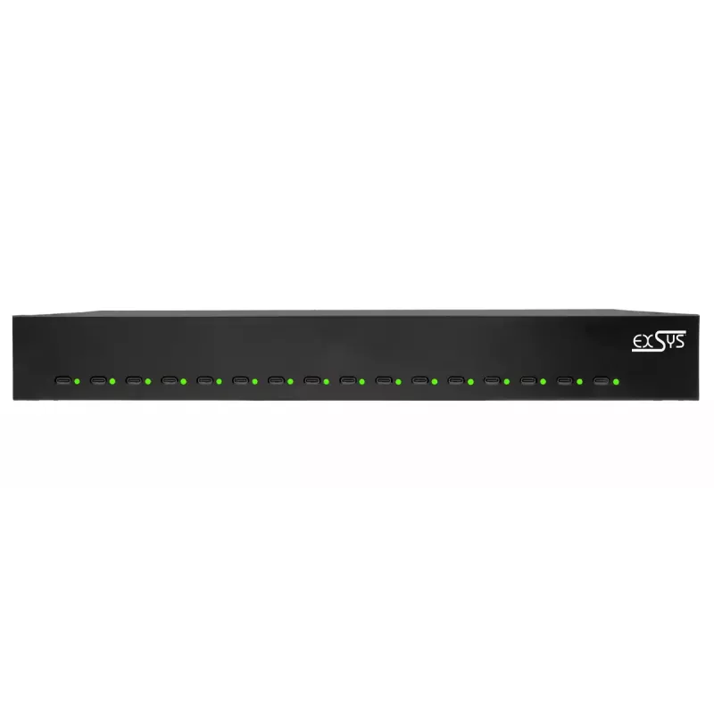 Oplader voor mobiele apparaten EXSYS EX-11016 universeel zwart AC snelopladen