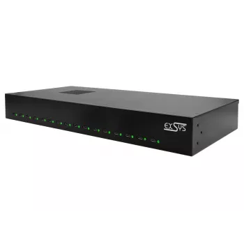 Oplader voor mobiele apparaten EXSYS EX-11016 universeel zwart AC snelopladen