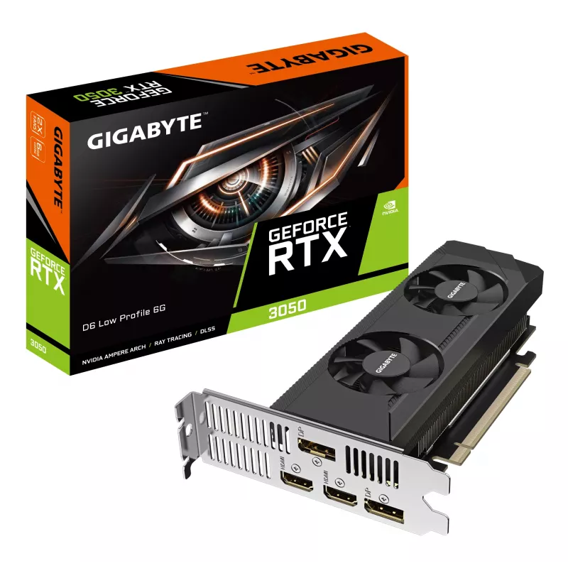 Grafische kaart GIGABYTE GeForce RTX 3050 D6 6GB GDDR6 (GV-N3050D6-6GL)