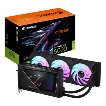 GIGABYTE AORUS GeForce RTX 5090 XTREME WATERFORCE 32G grafische kaart - 32GB GDDR7, 512bit, PCI-E 5.0, 2655MHz kloksnelheid, 3 x DP 2.1a, 1 x HDMI 2.1b, NVIDIA DLSS 4, GV-N5090AORUSX W-32GD