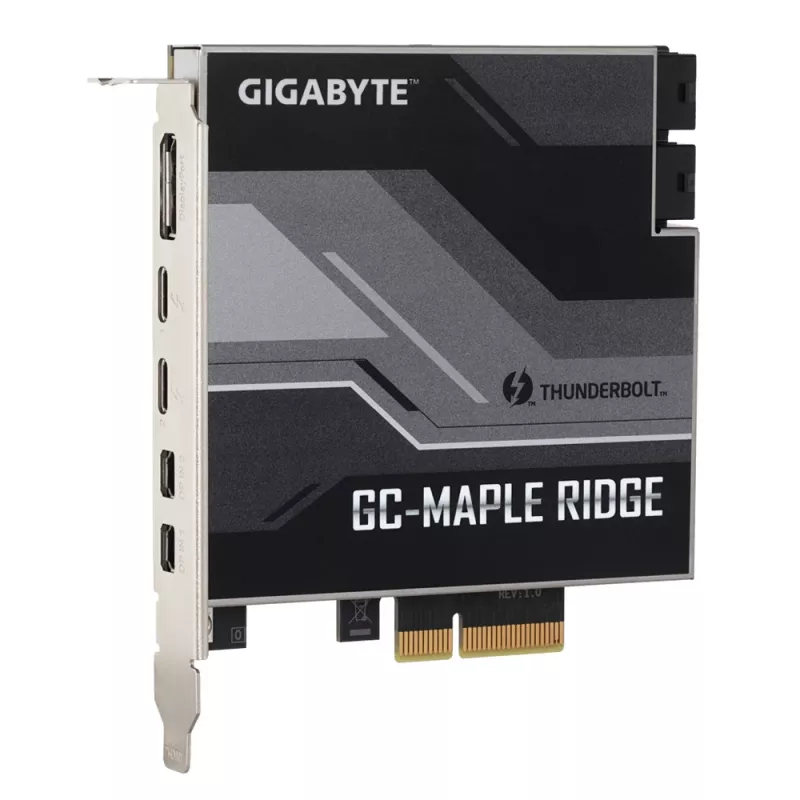 GIGABYTE GC-MAPLE RIDGE interfacekaarten/adapters intern DisplayPort, Mini DisplayPort, Thunderbolt 4, USB 3.2 Gen 2 (3.1 Gen 2)