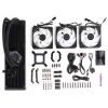 Vloeistofkoelingsset Cooler Master MasterLiquid 360 ATMOS 12 cm zwart