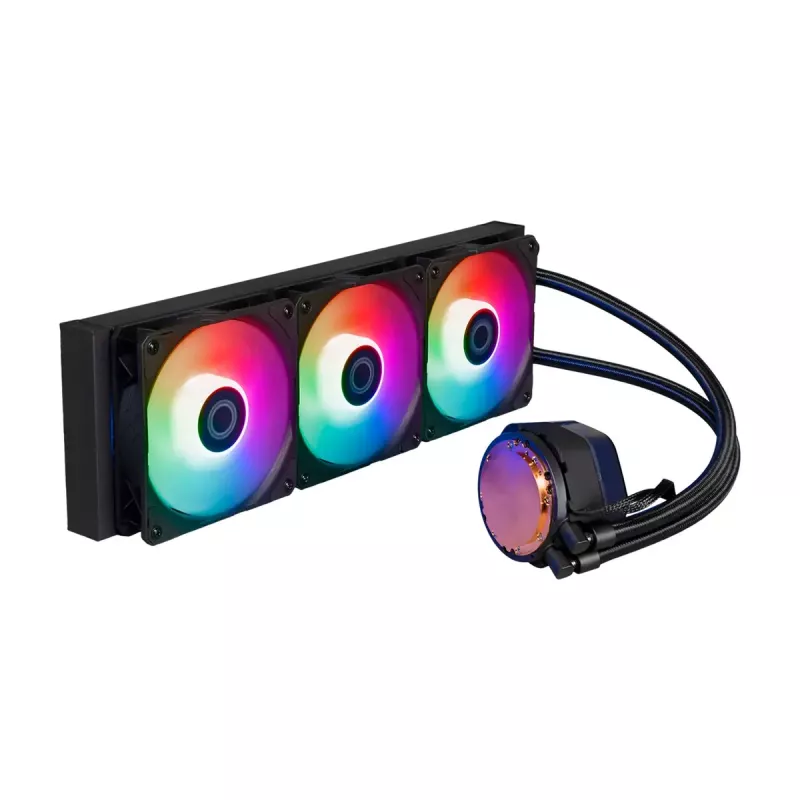 Vloeistofkoelingsset Cooler Master MasterLiquid 360 ATMOS 12 cm zwart
