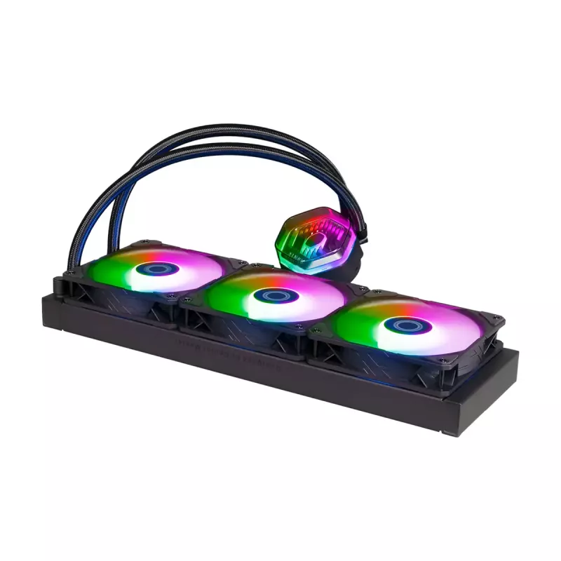 Vloeistofkoelingsset Cooler Master MasterLiquid 360 ATMOS 12 cm zwart