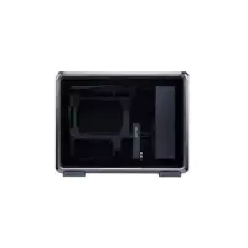 Computerbehuizing Cooler Master MasterFrame 400 Mesh zwart mATX met transparant zijpaneel en 1x 120mm ARGB-ventilator