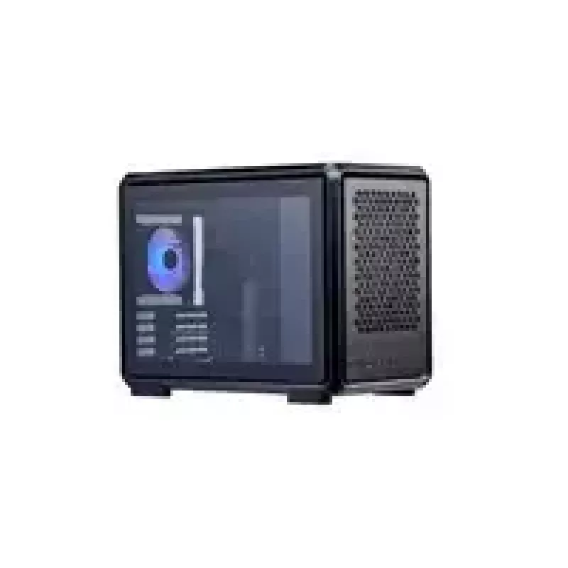 Computerbehuizing Cooler Master MasterFrame 400 Mesh zwart mATX met transparant zijpaneel en 1x 120mm ARGB-ventilator