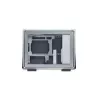 Computerbehuizing Cooler Master MasterFrame 400 Mesh zilver, mATX, transparant zijpaneel, 1x 120 mm ARGB-ventilator