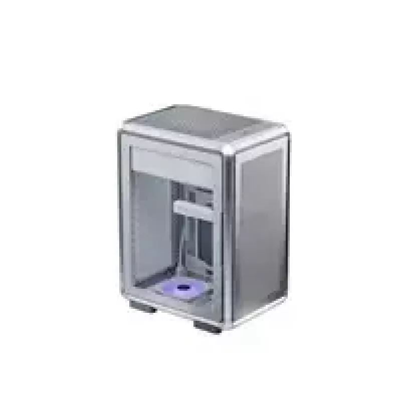 Computerbehuizing Cooler Master MasterFrame 400 Mesh zilver, mATX, transparant zijpaneel, 1x 120 mm ARGB-ventilator
