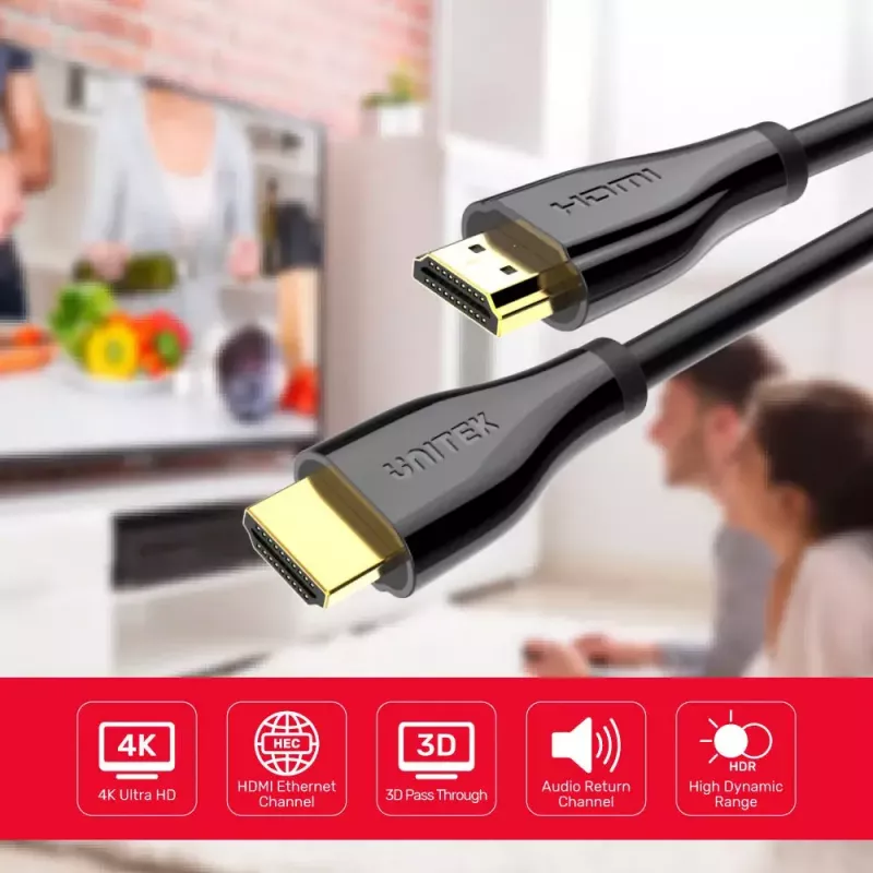 Unitek C1047GB Premium HDMI 2.0-kabel, 1,5 m