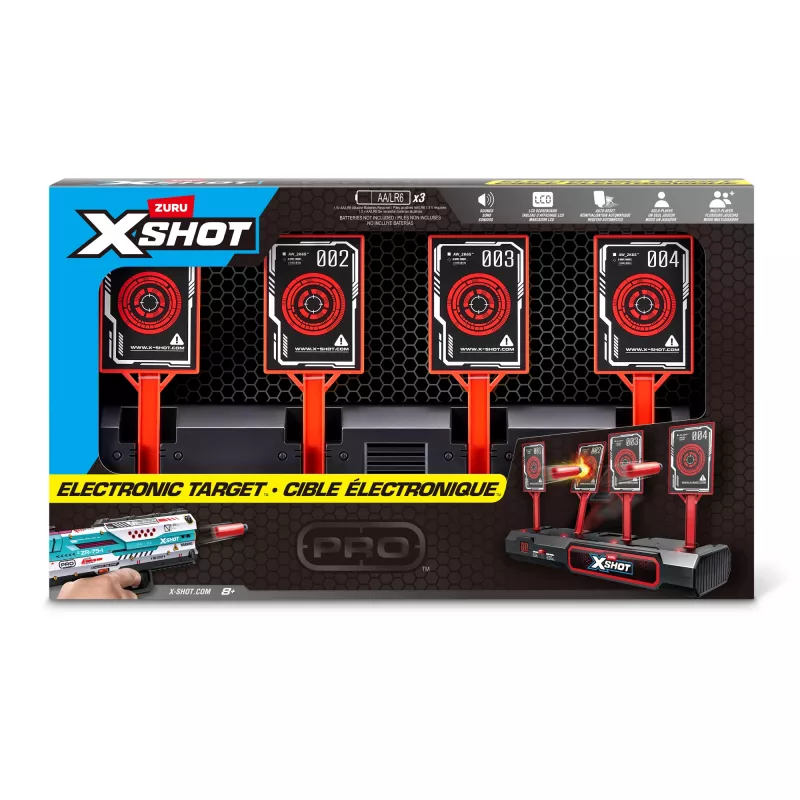 ZURU XSHOT elektronisch doel, doelwit, 8 jaar, AA, zwart