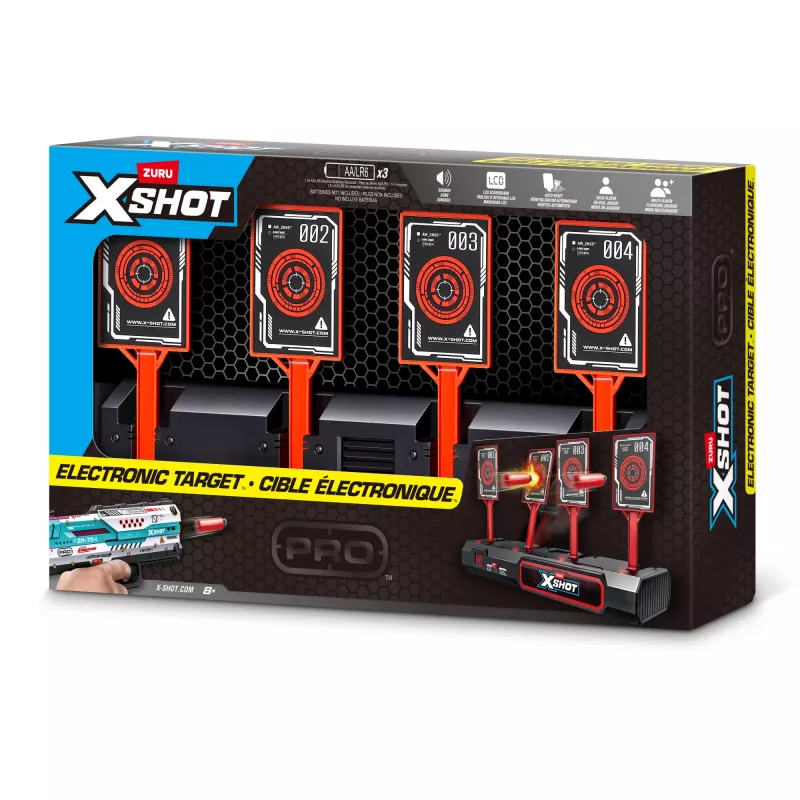 ZURU XSHOT elektronisch doel, doelwit, 8 jaar, AA, zwart