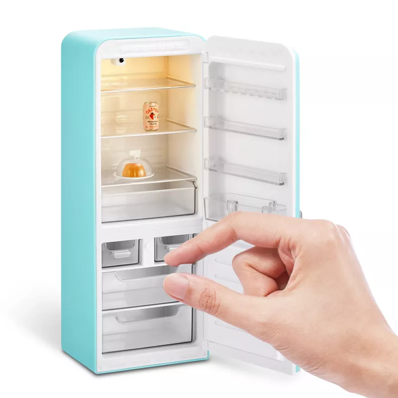 Speelset Zuru Mini Brands Mini Minis Fill the Fridge Playset — verzamelbare miniatuur-voedsel-koelkast-accessoires