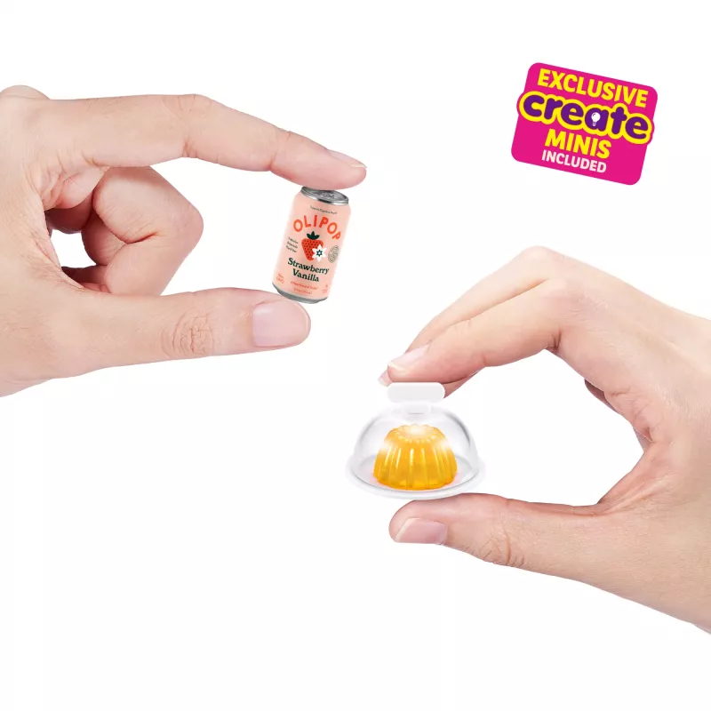 Speelset Zuru Mini Brands Mini Minis Fill the Fridge Playset — verzamelbare miniatuur-voedsel-koelkast-accessoires