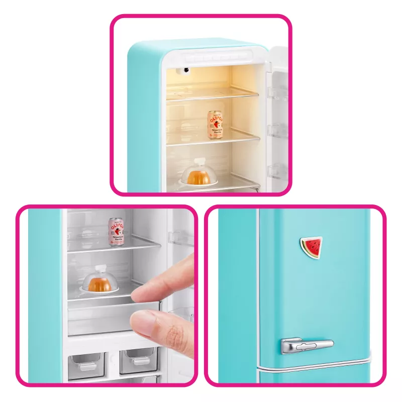 Speelset Zuru Mini Brands Mini Minis Fill the Fridge Playset — verzamelbare miniatuur-voedsel-koelkast-accessoires