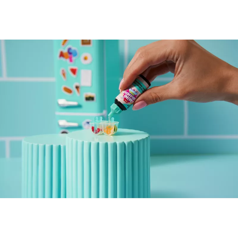 Speelset Zuru Mini Brands Mini Minis Fill the Fridge Playset — verzamelbare miniatuur-voedsel-koelkast-accessoires