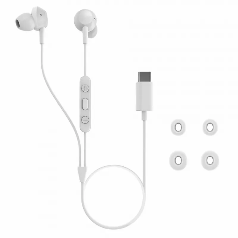 Philips TAE5008WT/00 hoofdtelefoon/headset bedraad in-ear gesprekken/muziek USB Type-C wit