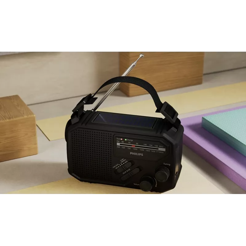 Draagbare radio Philips TAR1609/00 analoog & digitaal AM FM zwart