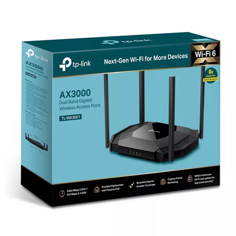 TP-Link TL-WA3001 WLAN access point 2402 Mbit/s zwart Power over Ethernet (PoE)