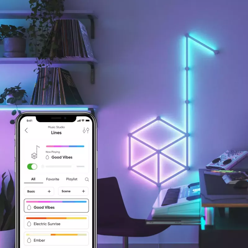 Nanoleaf Lines Starter Kit Other wit RGB IP20 15 stuks