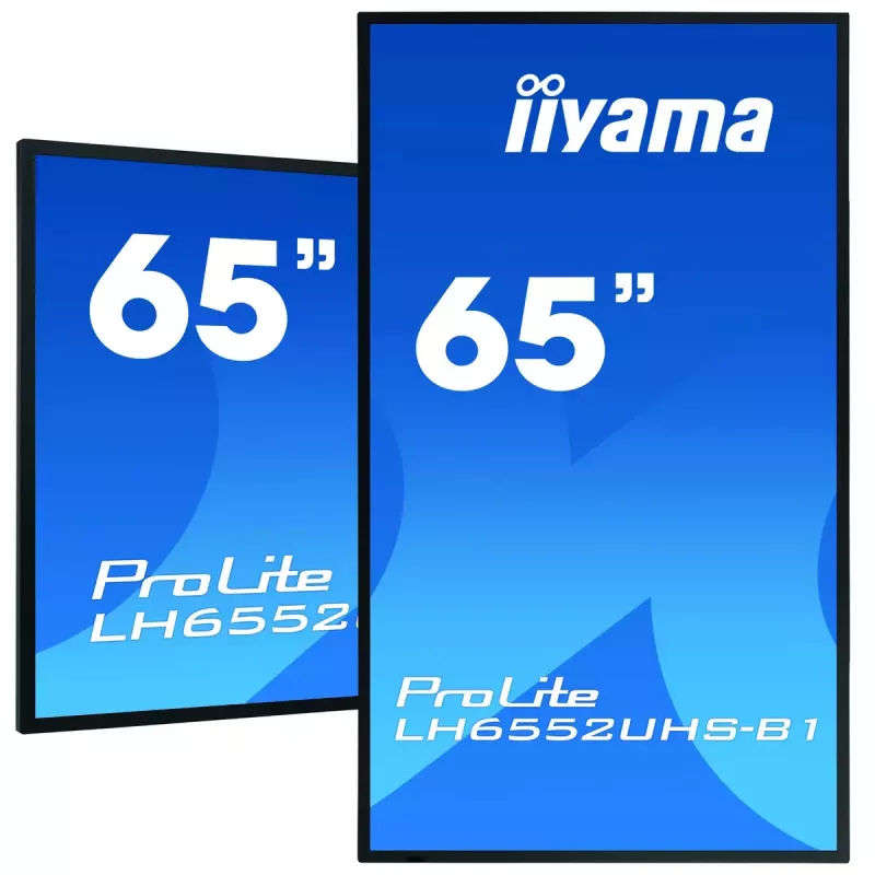 Digital-signagedisplay IIYAMA LH6552UHS-B1 64,5 inch IPS 4K 3840x2160 500 cd/m² Android 8.0 24/7 zwart