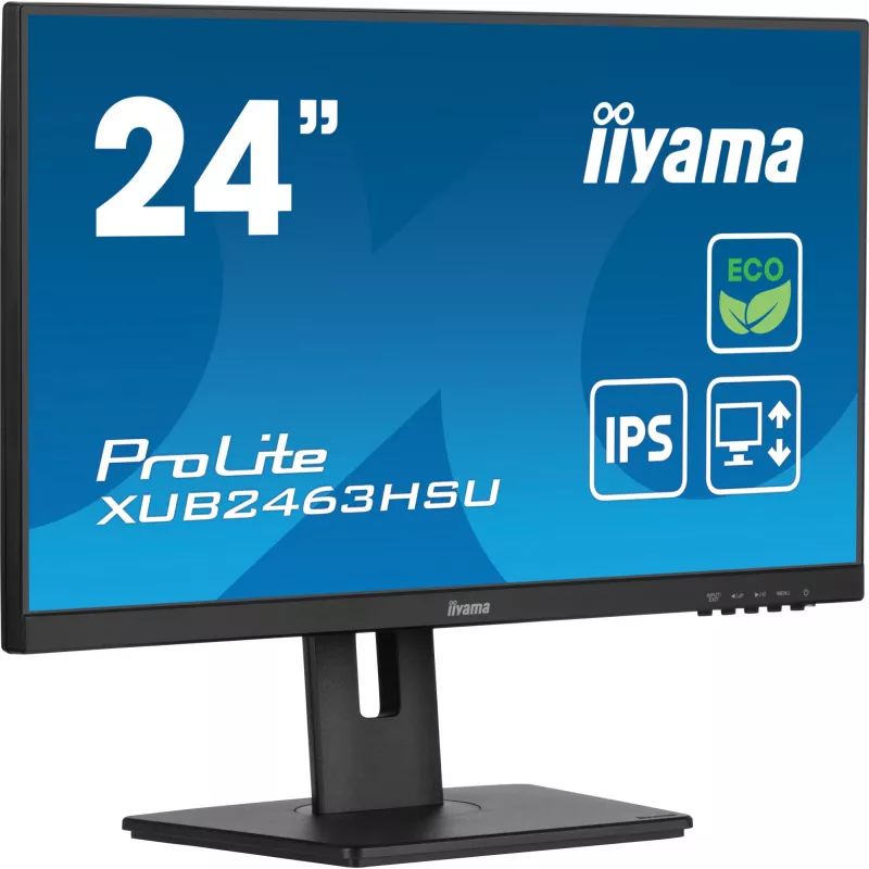 iiyama ProLite XUB2463HSU-B1 computermonitor 60,5 cm (23,8 inch) 1920 x 1080 pixel Full HD LED zwart