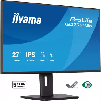 iiyama ProLite XB2797HSN-B1 computermonitor 68,6 cm (27 inch) 1920 x 1080 pixel Full HD LCD zwart