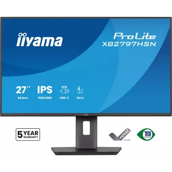 iiyama ProLite XB2797HSN-B1 computermonitor 68,6 cm (27 inch) 1920 x 1080 pixel Full HD LCD zwart