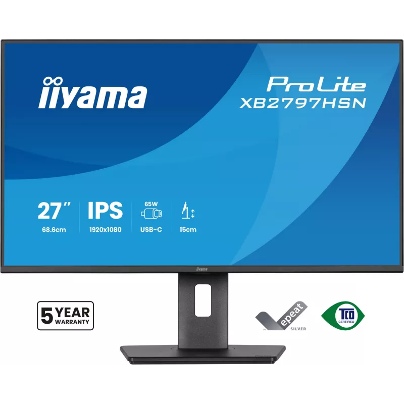 iiyama ProLite XB2797HSN-B1 computermonitor 68,6 cm (27 inch) 1920 x 1080 pixel Full HD LCD zwart