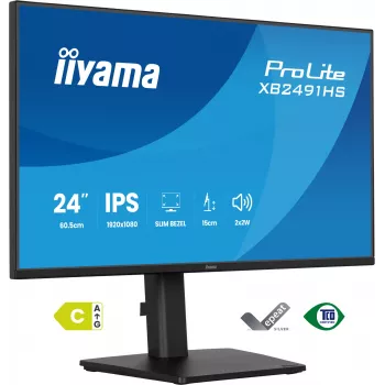 Monitor IIYAMA XB2491HS-B1 60,5 cm (23,8 inch) 16:9 IPS met HDMI, DisplayPort en ingebouwde luidsprekers