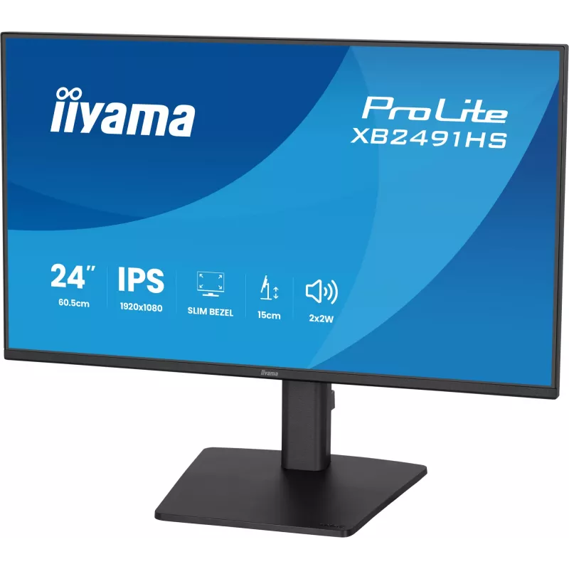 Monitor IIYAMA XB2491HS-B1 60,5 cm (23,8 inch) 16:9 IPS met HDMI, DisplayPort en ingebouwde luidsprekers