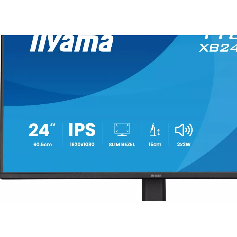 Monitor IIYAMA XB2491HS-B1 60,5 cm (23,8 inch) 16:9 IPS met HDMI, DisplayPort en ingebouwde luidsprekers