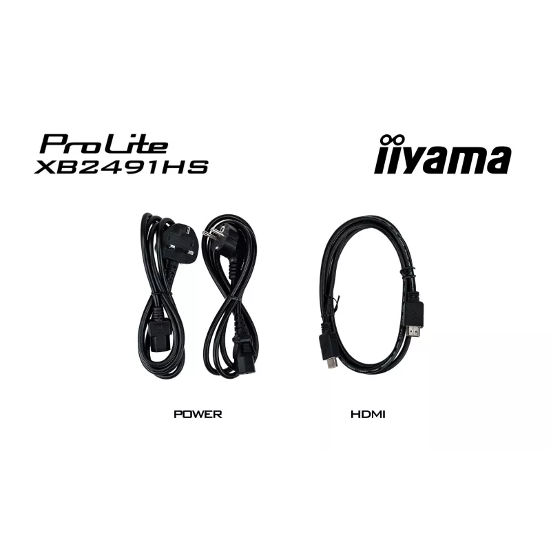 Monitor IIYAMA XB2491HS-B1 60,5 cm (23,8 inch) 16:9 IPS met HDMI, DisplayPort en ingebouwde luidsprekers