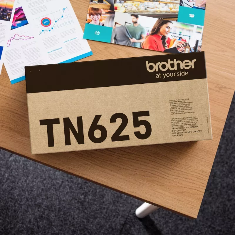 Tonerpatroon Brother TN-625C cyaan, origineel, bereik 1800 pagina's, 1 st.