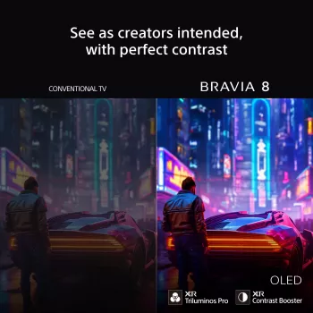 Sony BRAVIA 8 Series 65 inch OLED 4K HDR display met Google TV, inclusief 3 jaar PrimeSupport