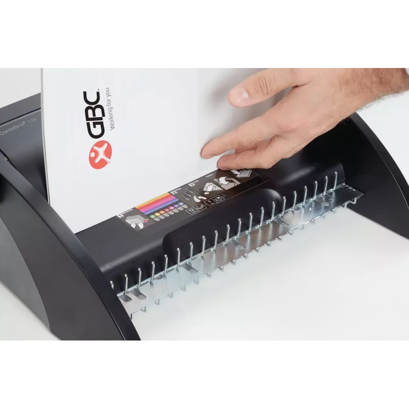 GBC bindapparaat CombBind® C110, kam-bindapparaat, handmatig, 195 vel, zwart