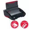 GBC CombBind® CB25E elektrische bindmachine, kam-bindmachine, elektrisch, 390 vel, zwart, rood