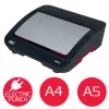 GBC CombBind® CB25E elektrische bindmachine, kam-bindmachine, elektrisch, 390 vel, zwart, rood
