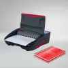 GBC CombBind® CB25E elektrische bindmachine, kam-bindmachine, elektrisch, 390 vel, zwart, rood