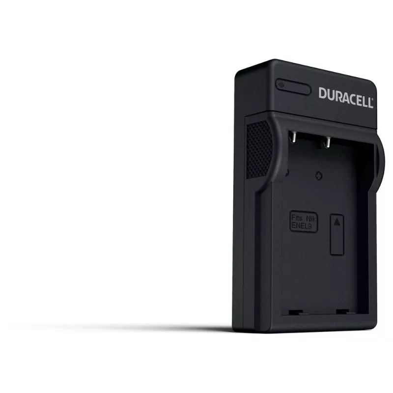 Duracell lader voor digitale camera-accu, USB, indoor acculader, Nikon EN-EL9, zwart, 5 V, 5 V