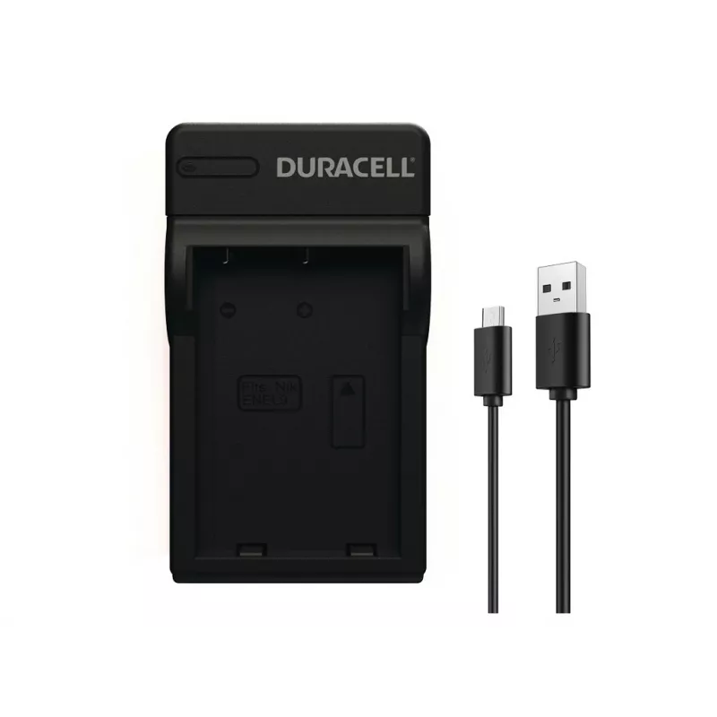 Duracell lader voor digitale camera-accu, USB, indoor acculader, Nikon EN-EL9, zwart, 5 V, 5 V