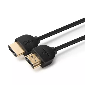 Microconnect 4K HDMI-kabel schlank 1m, 1 m, HDMI Type A (standaard), HDMI Type A (standaard), 4096 x 2160 pixel, 3D, Zwart